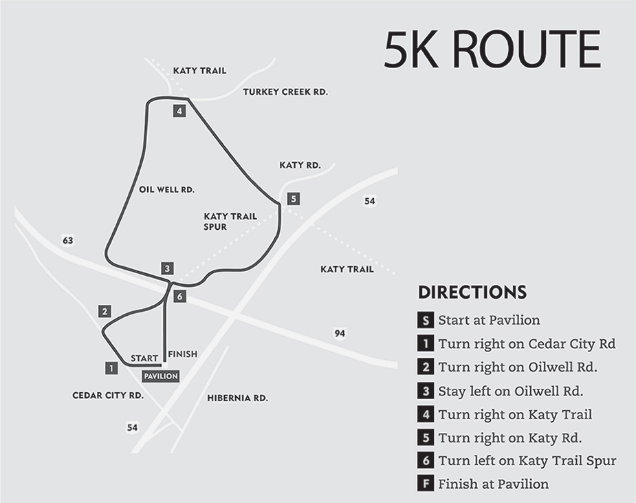 5K route map